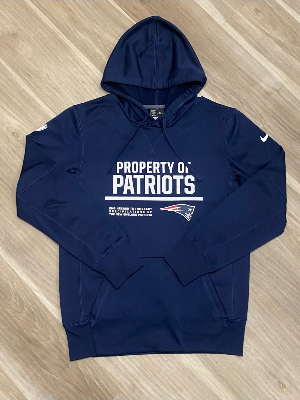 NFL Nike Dri Fit Patriots Therma-fit Mens Hoodie Size Small